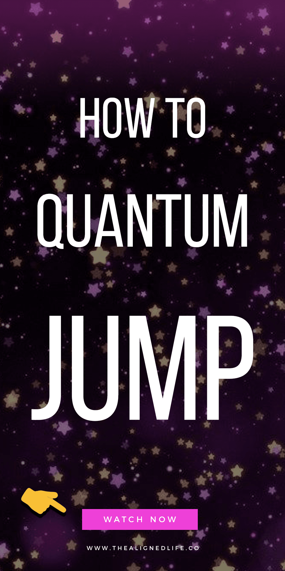purple flecked background with text that reads How To Quantum Jump