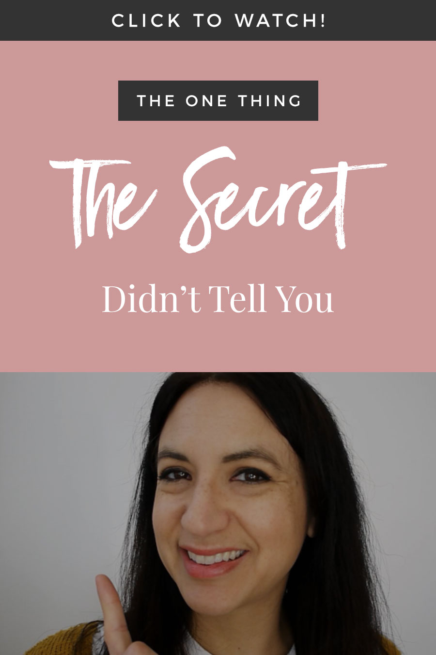 The One Thing The Secret Didn't Tell You