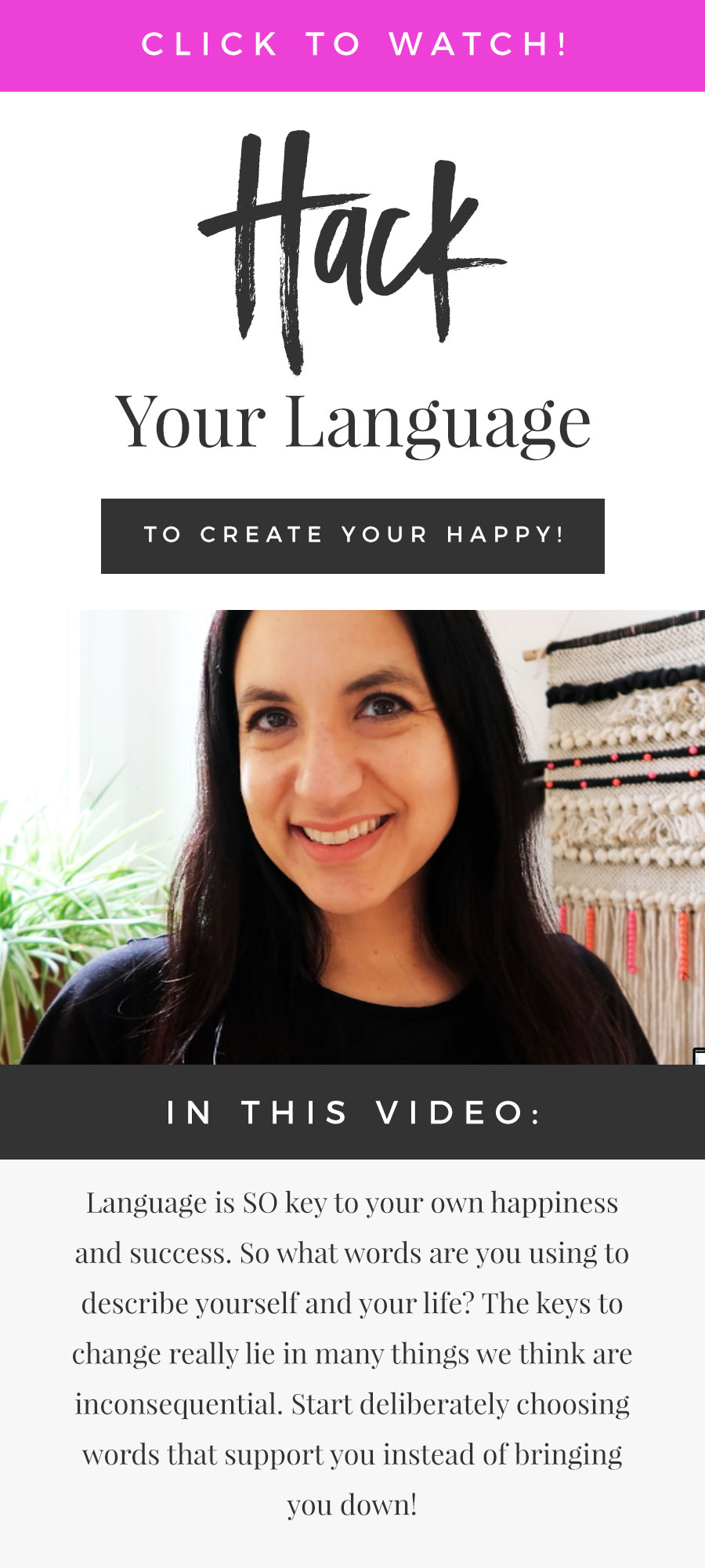 Hack Your Language To Create Your Happy!
