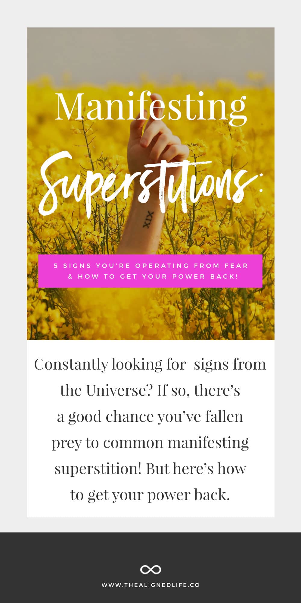 Manifesting Superstitions: 5 Signs You're Operating From Fear & How To Get Your Power Back!