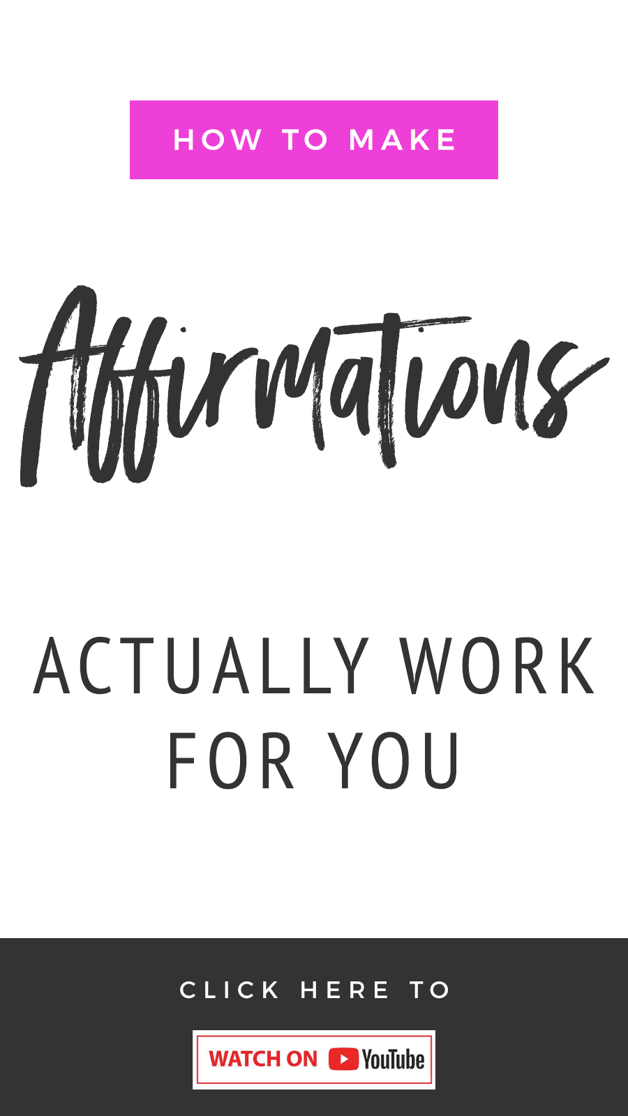 How To Make Affirmations Actually Work For You