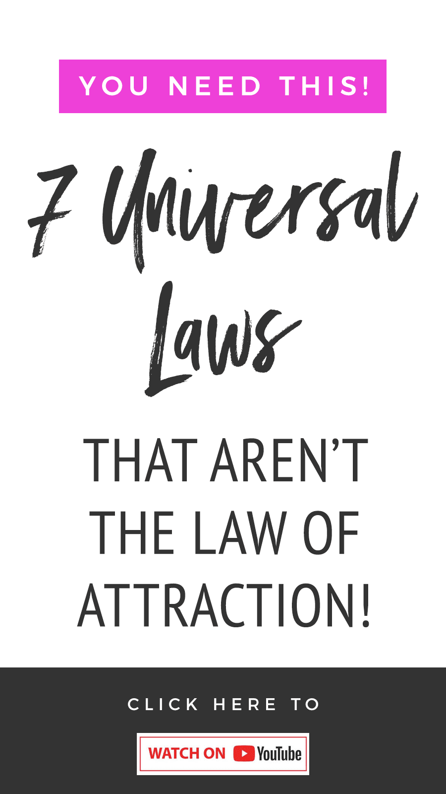 7 Universal Laws That Aren't The Law of Attraction