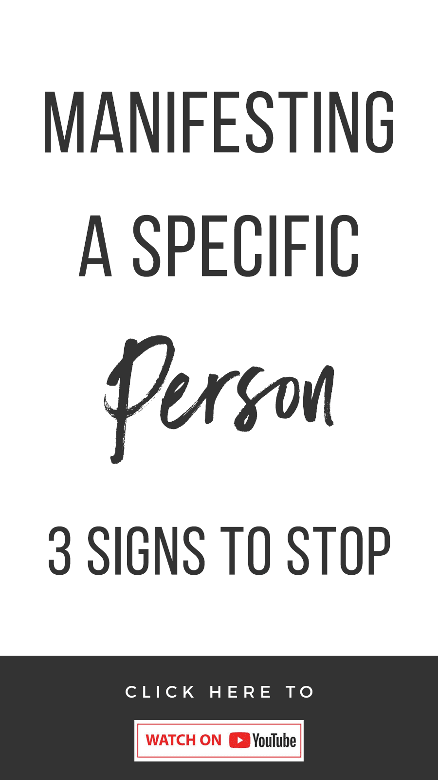 Manifesting A Specific Person: 3 Signs To Stop