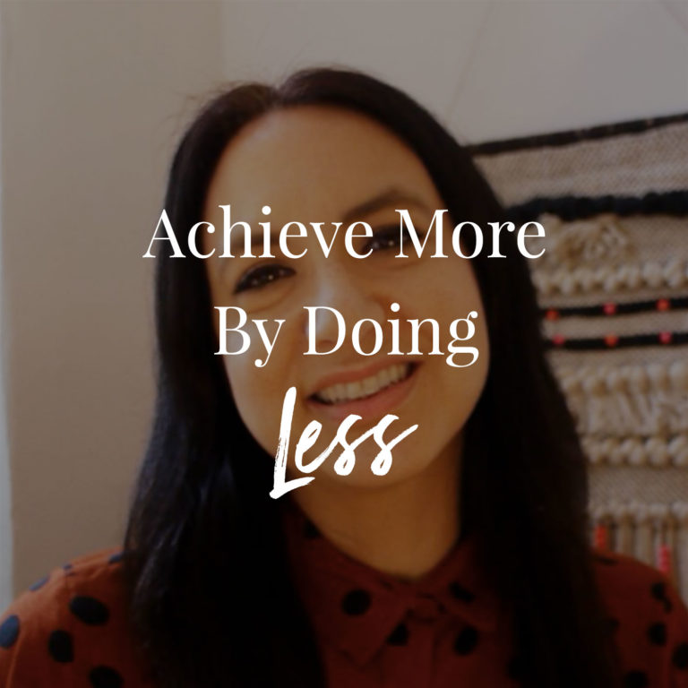 Video: How To Achieve More By Doing Less