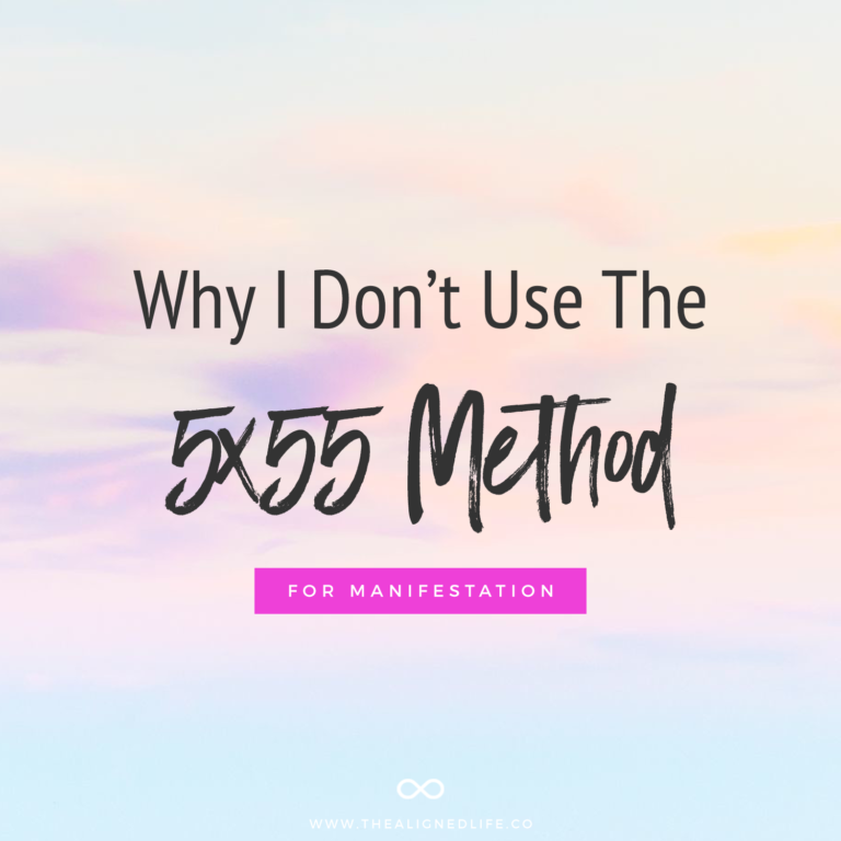 Video: Why I Don’t Use The 5×55 Manifestation Method