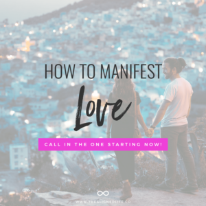 couple holding hands with text How To Manifest Love Law of Attraction Tips + Tricks