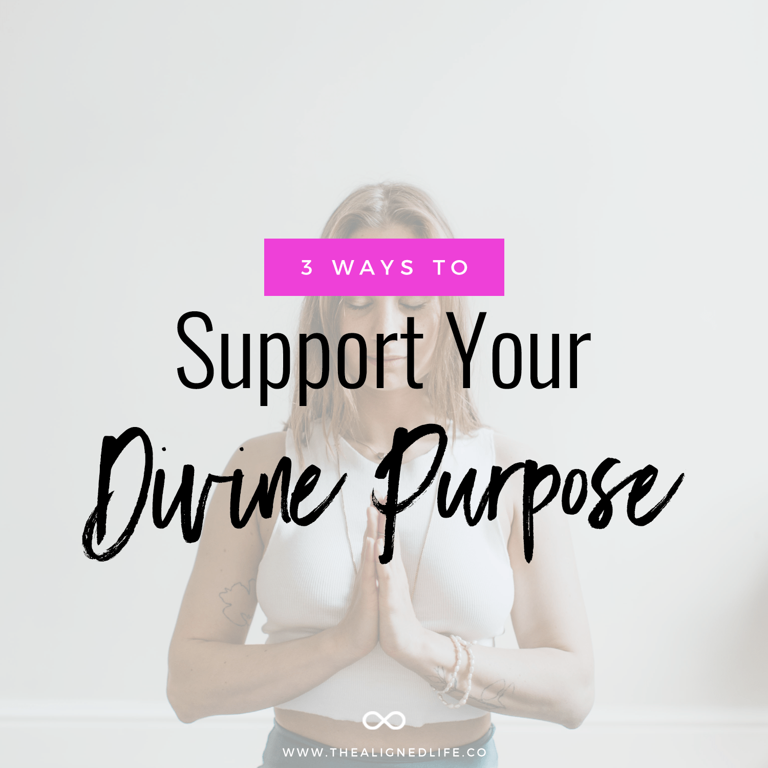 girl meditating with text that reads Your Divine Purpose: What It Is & How To Support Yours