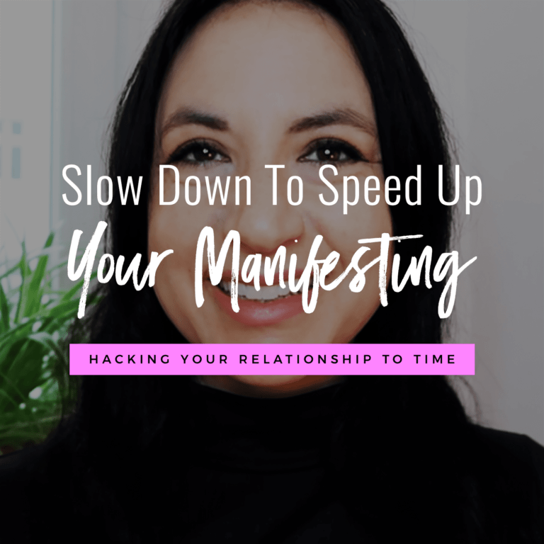 Video: Slow Down To Speed Up Manifesting