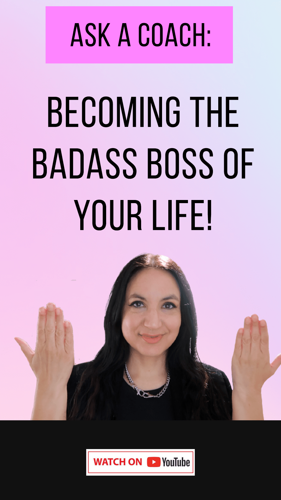 Jenn Stevens with text Become The Badass Boss Of Your Life