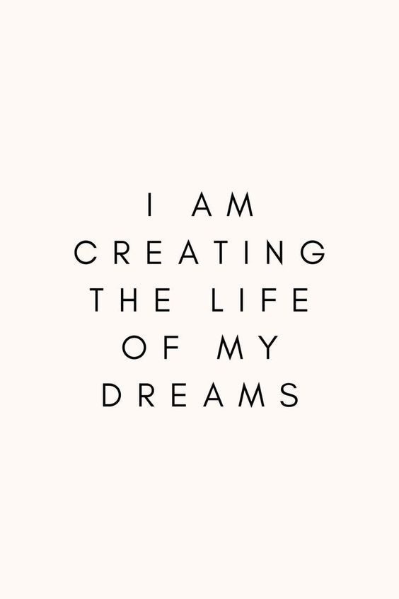 I Am Creating The Life Of My Dreams | Manifestation Wallpaper