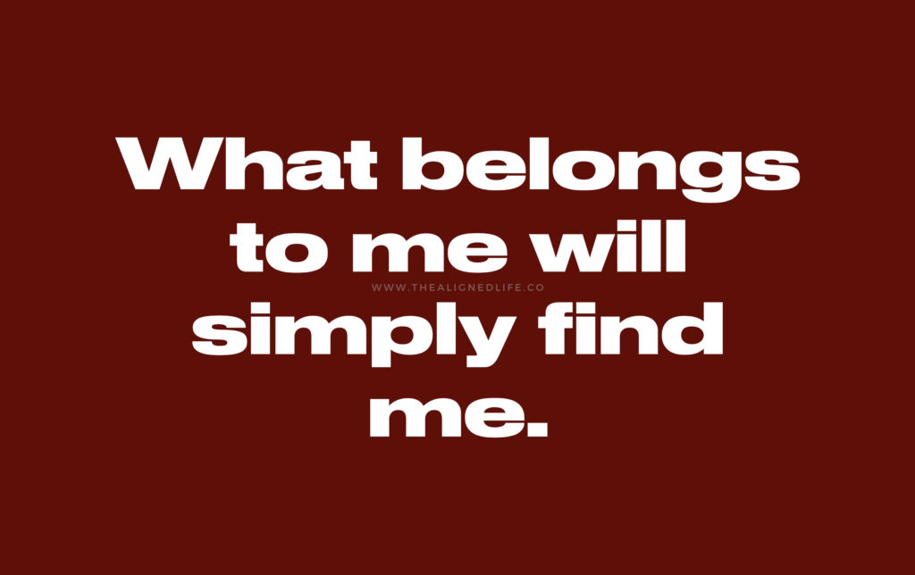 What Belongs To Me | Manifestation Wallpaper Desktop