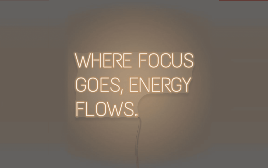 Where Focus Goes | Manifestation Wallpaper Desktop