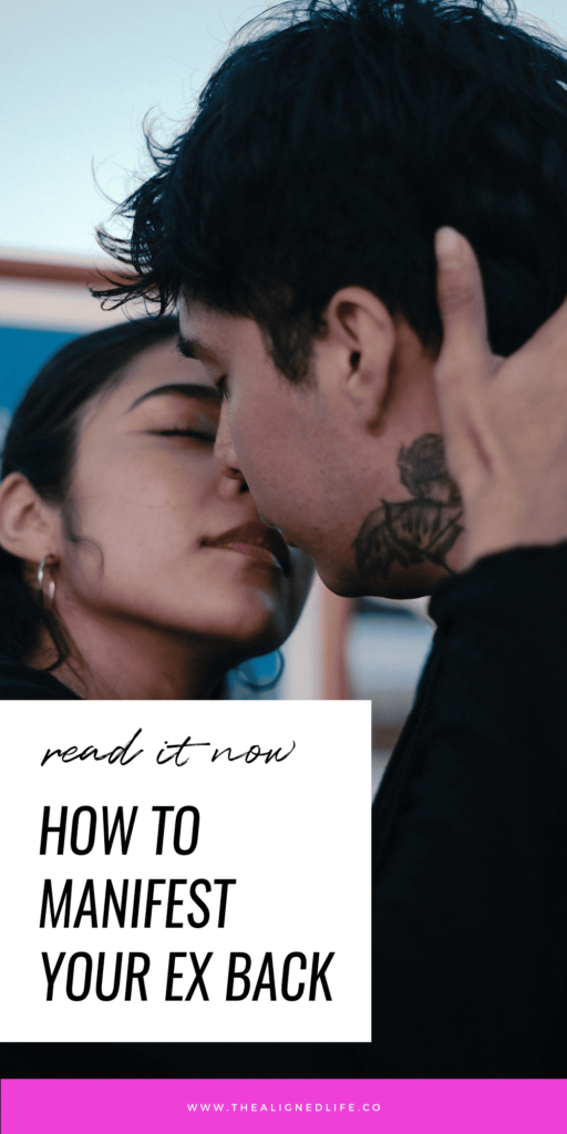 woman and man kissing | The Aligned Life Manifestation Blog | How To Manifest Your Ex Back