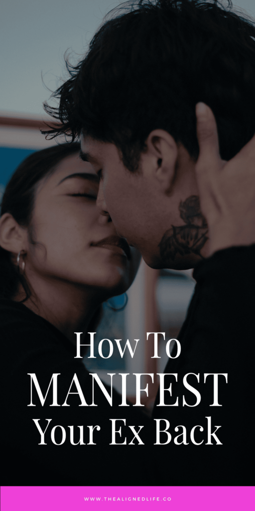 woman and man kissing | The Aligned Life Manifestation Blog | How To Manifest Your Ex Back
