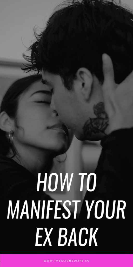 woman and man kissing | The Aligned Life Manifestation Blog | How To Manifest Your Ex Back