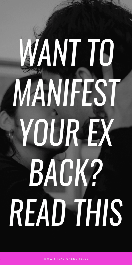 woman and man kissing | The Aligned Life Manifestation Blog | How To Manifest Your Ex Back