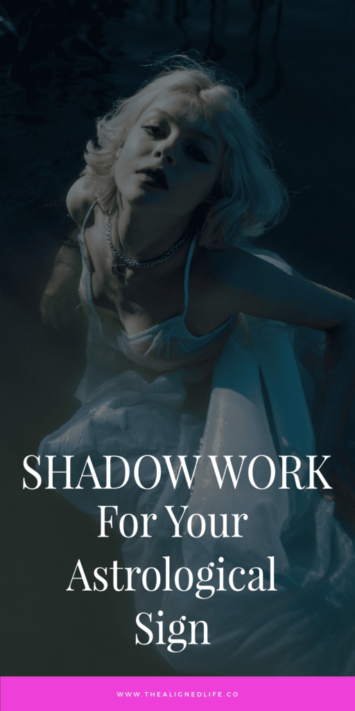 blonde woman in white dress in water | Shadow Work For Your Astrological Sign | The Aligned Life Manifestation Blog