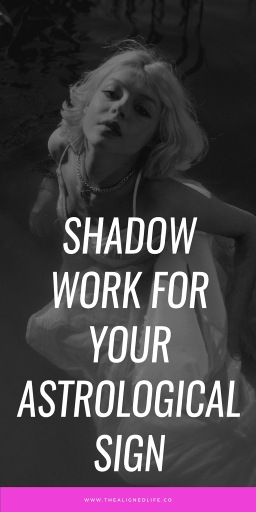 blonde woman in white dress in water | Shadow Work For Your Astrological Sign | The Aligned Life Manifestation Blog