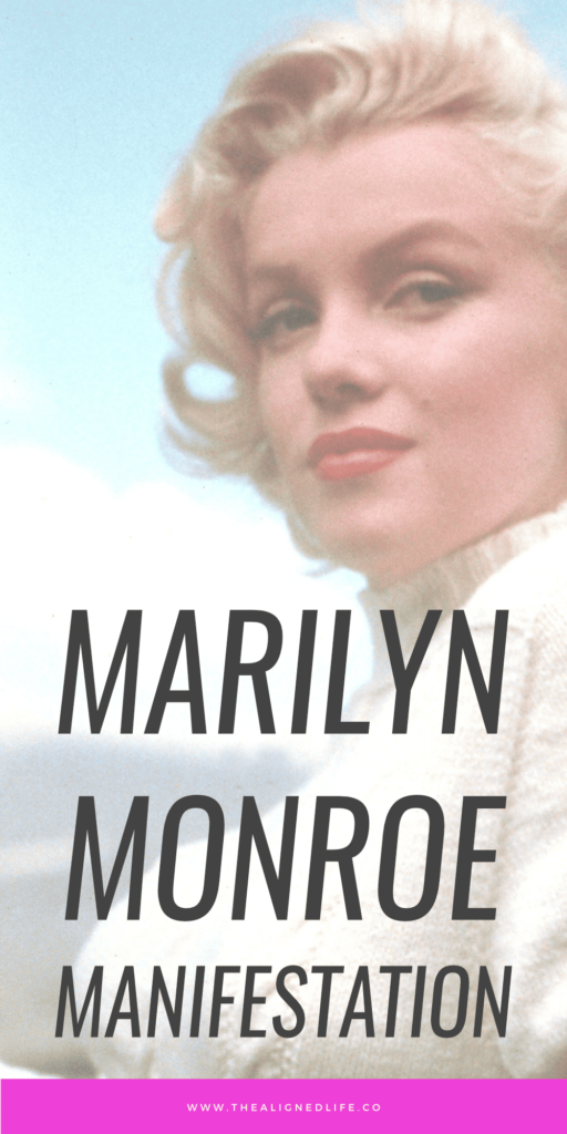 Marilyn Monroe in a white sweater | The Marilyn Monroe Manifestation Technique | The Aligned Life Manifestation Blog