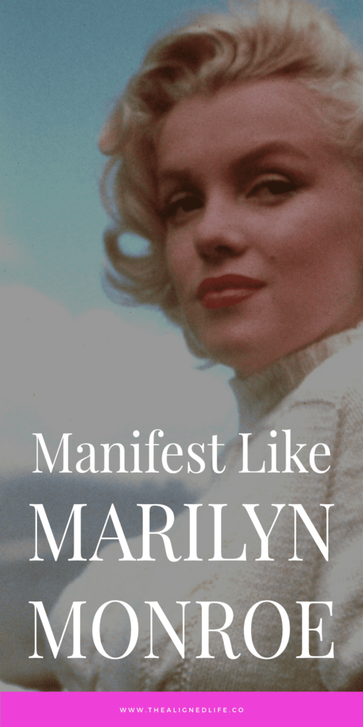 Marilyn Monroe in a white sweater | The Marilyn Monroe Manifestation Technique | The Aligned Life Manifestation Blog