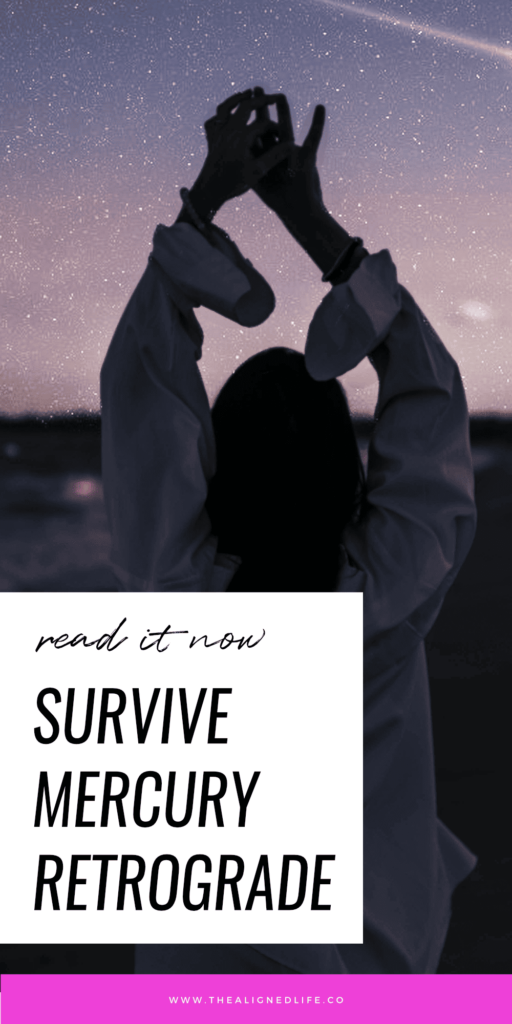 woman dancing in front of starry sky | How To Survive Mercury Retrograde | The Aligned Life Manifestation + Spirituality Blog