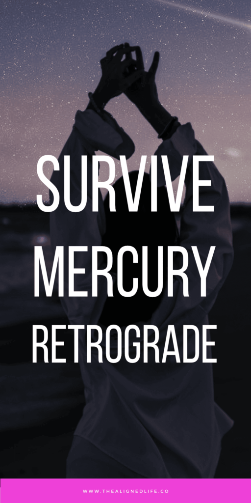 woman dancing in front of starry sky | How To Survive Mercury Retrograde | The Aligned Life Manifestation + Spirituality Blog