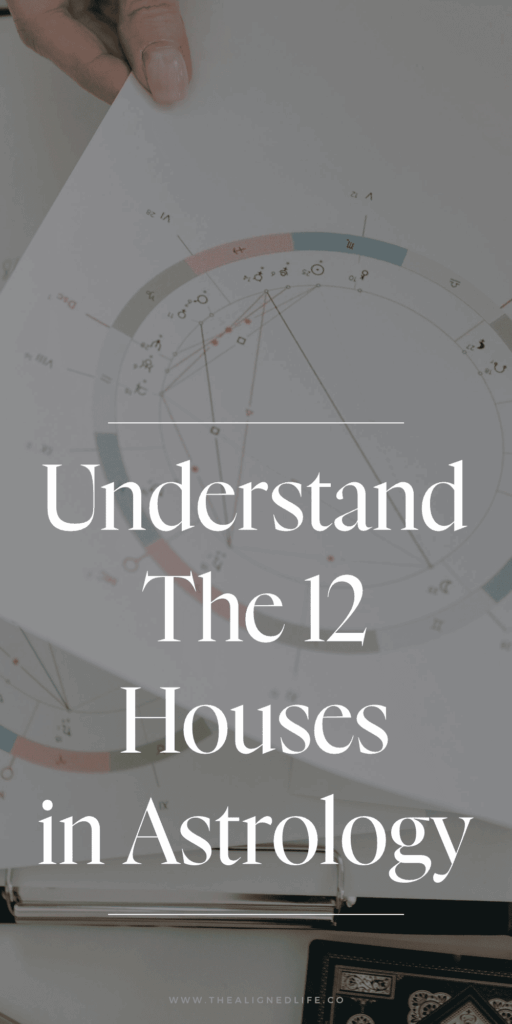 photo of a woman's hands holding an astrological chart | Understanding The 12 Houses in Astrology | The Aligned Life Spirituality & Manifestation Blog