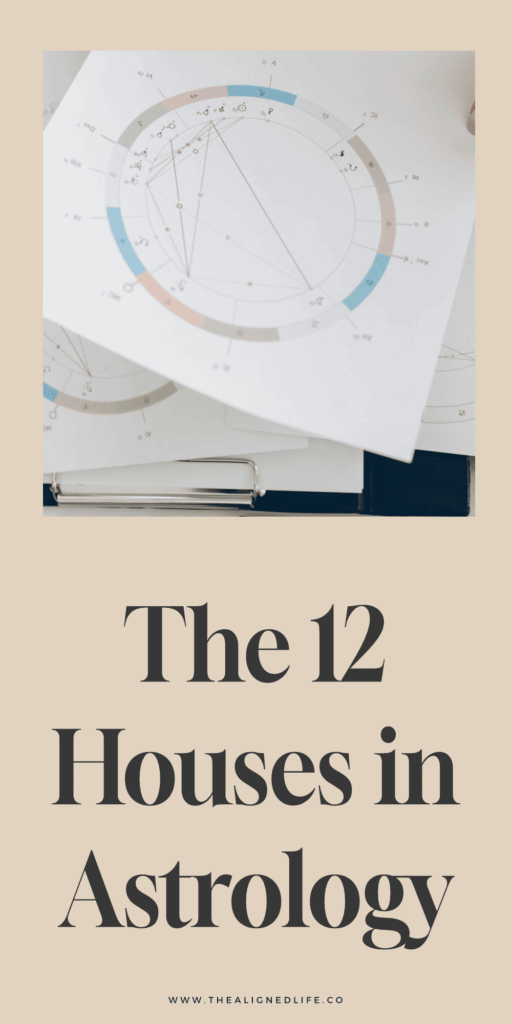 photo of a woman's hands holding an astrological chart | Understanding The 12 Houses in Astrology | The Aligned Life Spirituality & Manifestation Blog