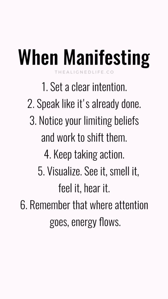 When Manifesting | The Aligned Life Manifestation Wallpaper