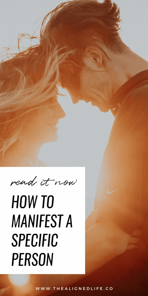 couple embracing with the sun behind them | How To Manifest A Specific Person | The Aligned Life Manifestation Blog