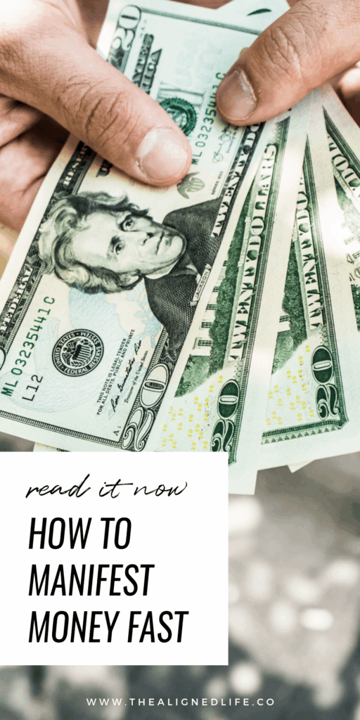 hands holding some $20 bills | 6 Keys To Manifest Money FAST! | The Aligned Life Manifestation Blog
