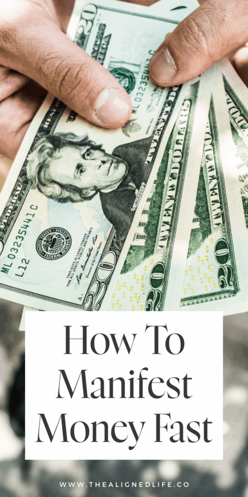 hands holding some $20 bills | 6 Keys To Manifest Money FAST! | The Aligned Life Manifestation Blog