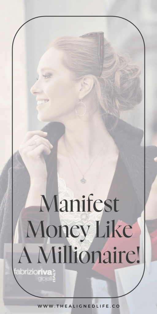 woman with shopping bags looking in a store window | How To Manifest Money Like A Millionaire | The Aligned Life Manifestation Blog