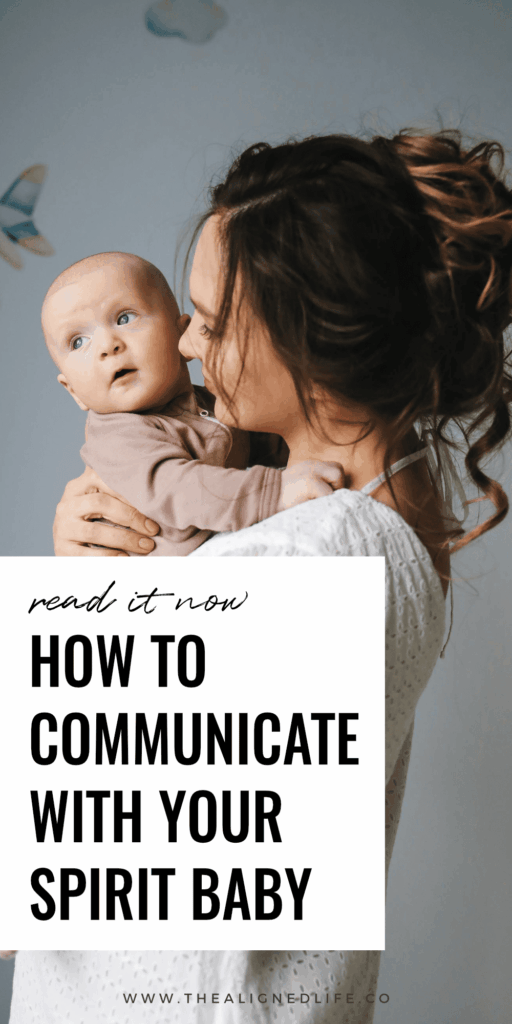 woman holding a baby | How To Communicate With Your Spirit Baby | The Aligned Life Manifestation Blog