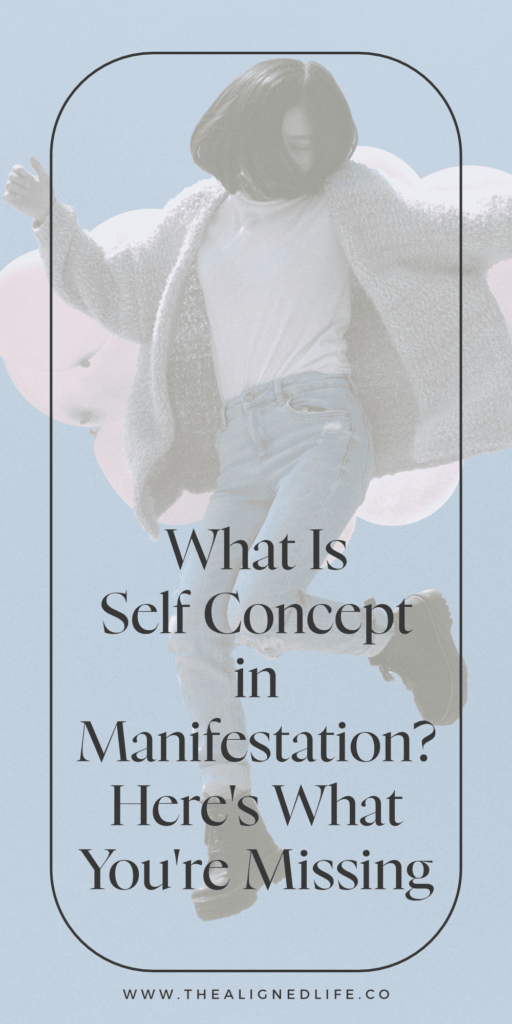 blue sky with brunette woman jumping | How To Improve Your Self-Concept For Manifestation
