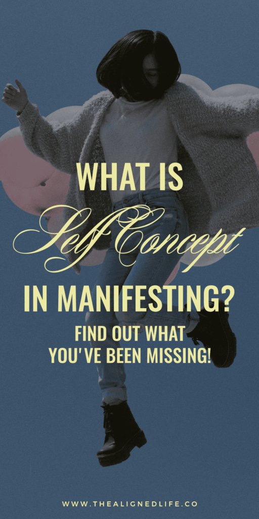 blue sky with brunette woman jumping | How To Improve Your Self-Concept For Manifestation