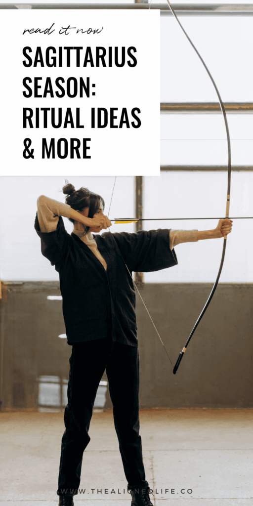 woman with a bow and arrow | Sagittarius Season Report: Rituals, Journal Prompts + More
