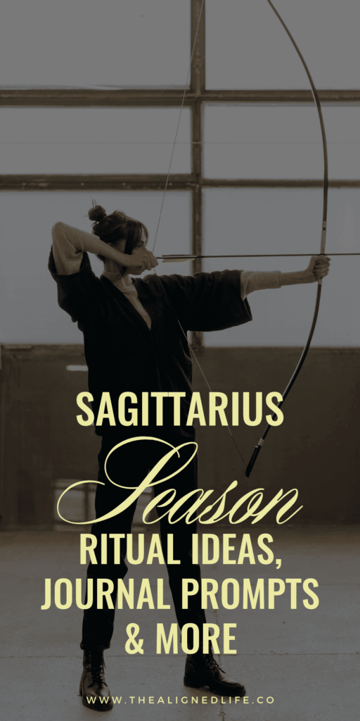 woman with a bow and arrow | Sagittarius Season Report: Rituals, Journal Prompts + More