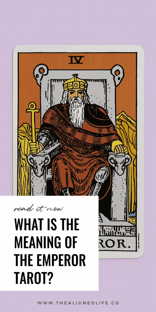 The Emperor tarot card from the Rider Waite deck | The Emperor Tarot Card Meaning & Guide