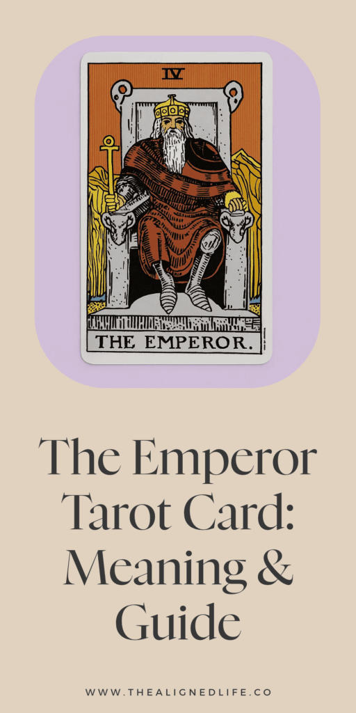 The Emperor tarot card from the Rider Waite deck | The Emperor Tarot Card Meaning & Guide