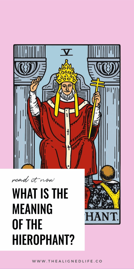 the Hierophant tarot card from Rider Waite deck | The Hierophant Tarot Card Meaning & Guide