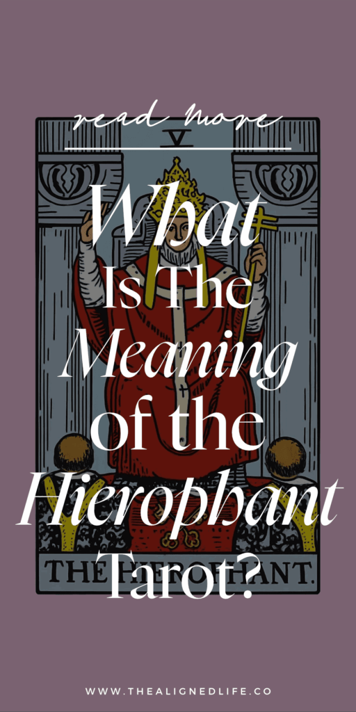 the Hierophant tarot card from Rider Waite deck | The Hierophant Tarot Card Meaning & Guide