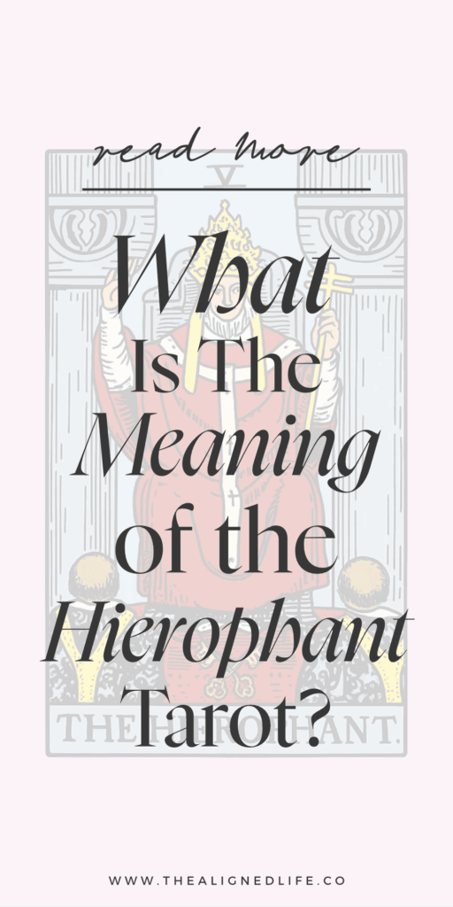 the Hierophant tarot card from Rider Waite deck | The Hierophant Tarot Card Meaning & Guide