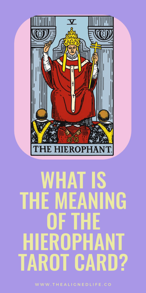 the Hierophant tarot card from Rider Waite deck | The Hierophant Tarot Card Meaning & Guide