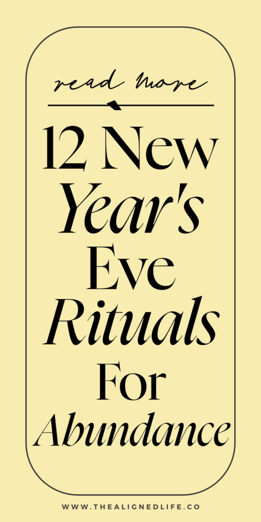12 New Year's Eve Rituals for Abundance