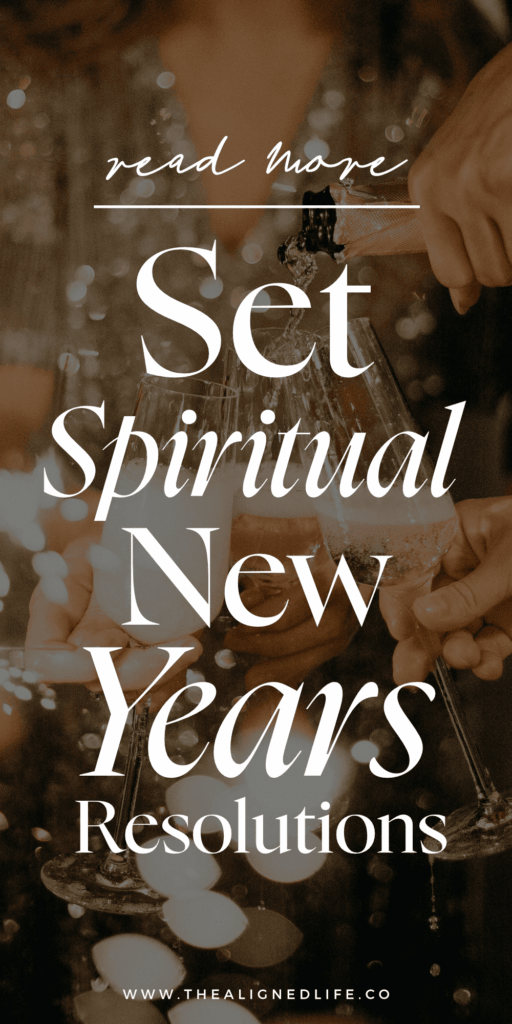 woman in a sequinned dress pouring champagne | How To Set Spiritual New Years Resolutions