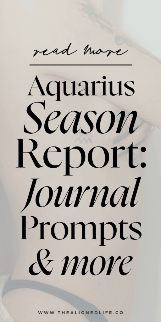 woman's ribcage with the symbol for Aquarius | Aquarius Season Report: Journal Prompts, Ritual Ideas & More