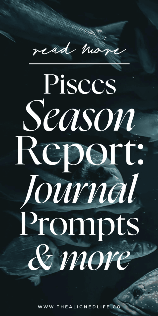 fish swimming in dark water | Pisces Season Report: Journal Prompts, Ritual Ideas & More | The Aligned Life Manifestation Blog