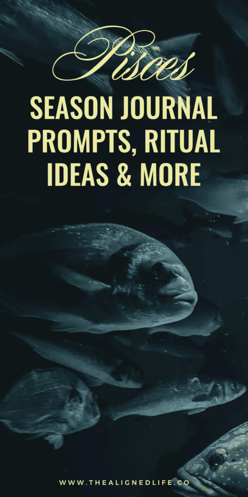 fish swimming in dark water | Pisces Season Report: Journal Prompts, Ritual Ideas & More | The Aligned Life Manifestation Blog