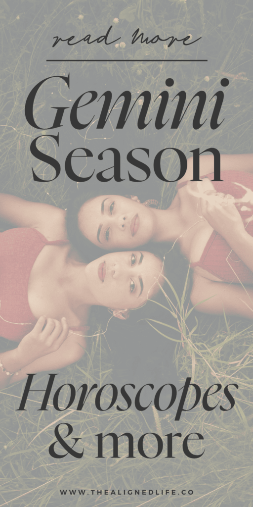 twins with dark hair lying in grass | Gemini Season: Journal Prompts, Ritual Ideas, Horoscopes & More! | The Aligned Life Manifestation & Spirituality Blog